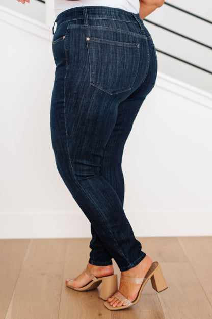 Celecia High Waist Hand Sanded Resin Skinny Jeans By Judy Blue