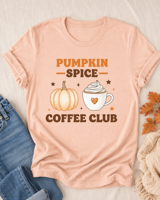 Pumpkin Spice Coffee Club Graphic Tee