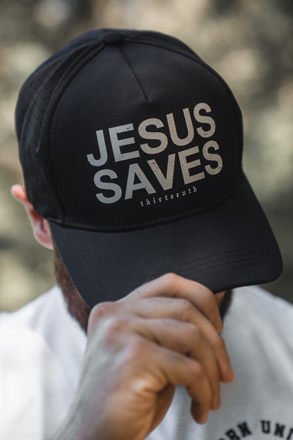 Jesus Saves Black Snapback