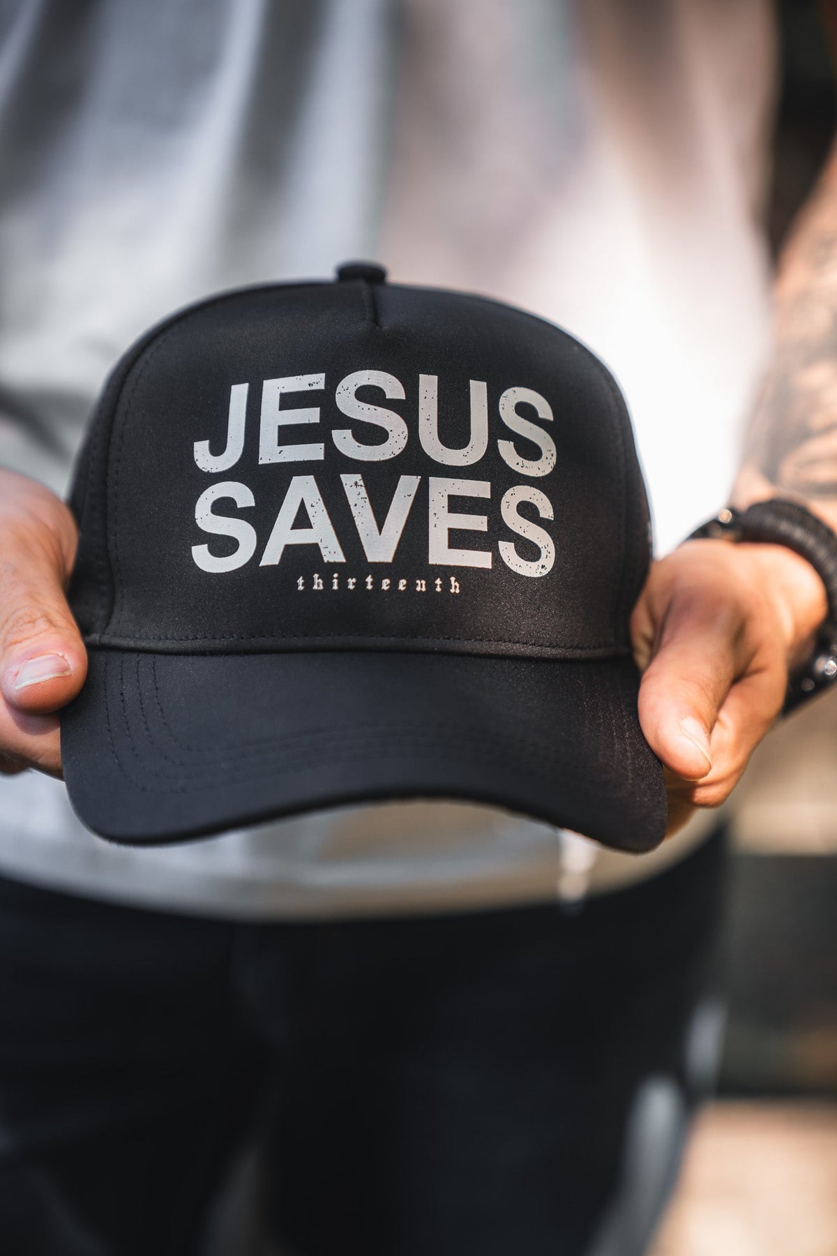 Jesus Saves Black Snapback