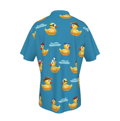 Ducky Men's Hawaiian Shirt With Pocket