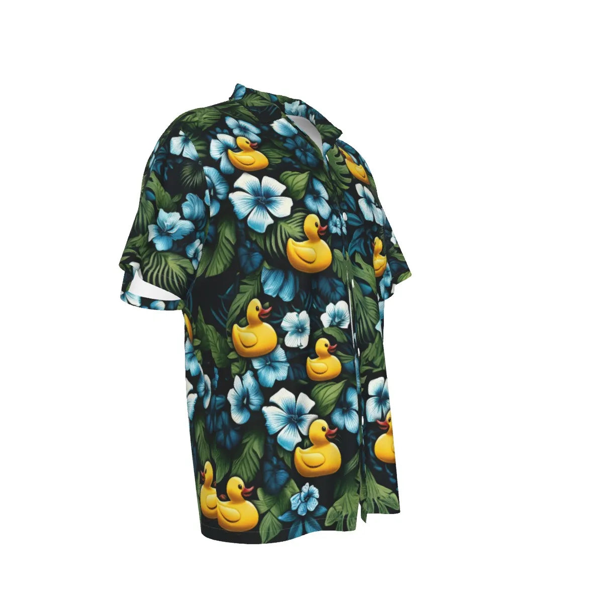 Ducky Royal Blue Hawaiian Shirt With Pocket