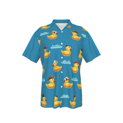 Ducky Men's Hawaiian Shirt With Pocket