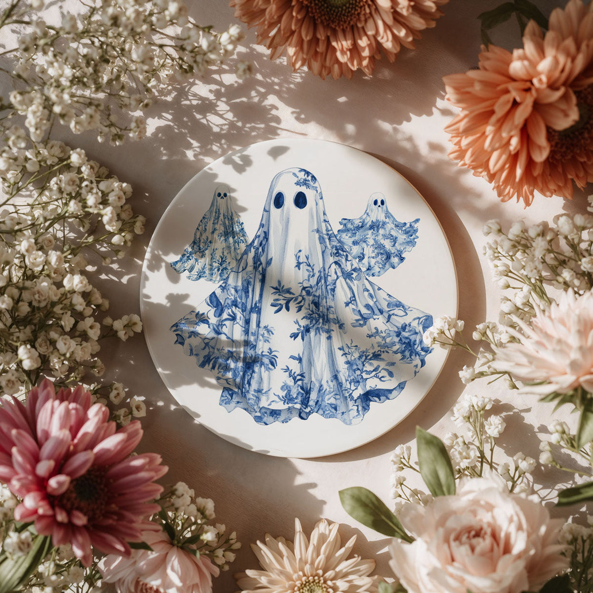 Chinoiserie Halloween Coasters