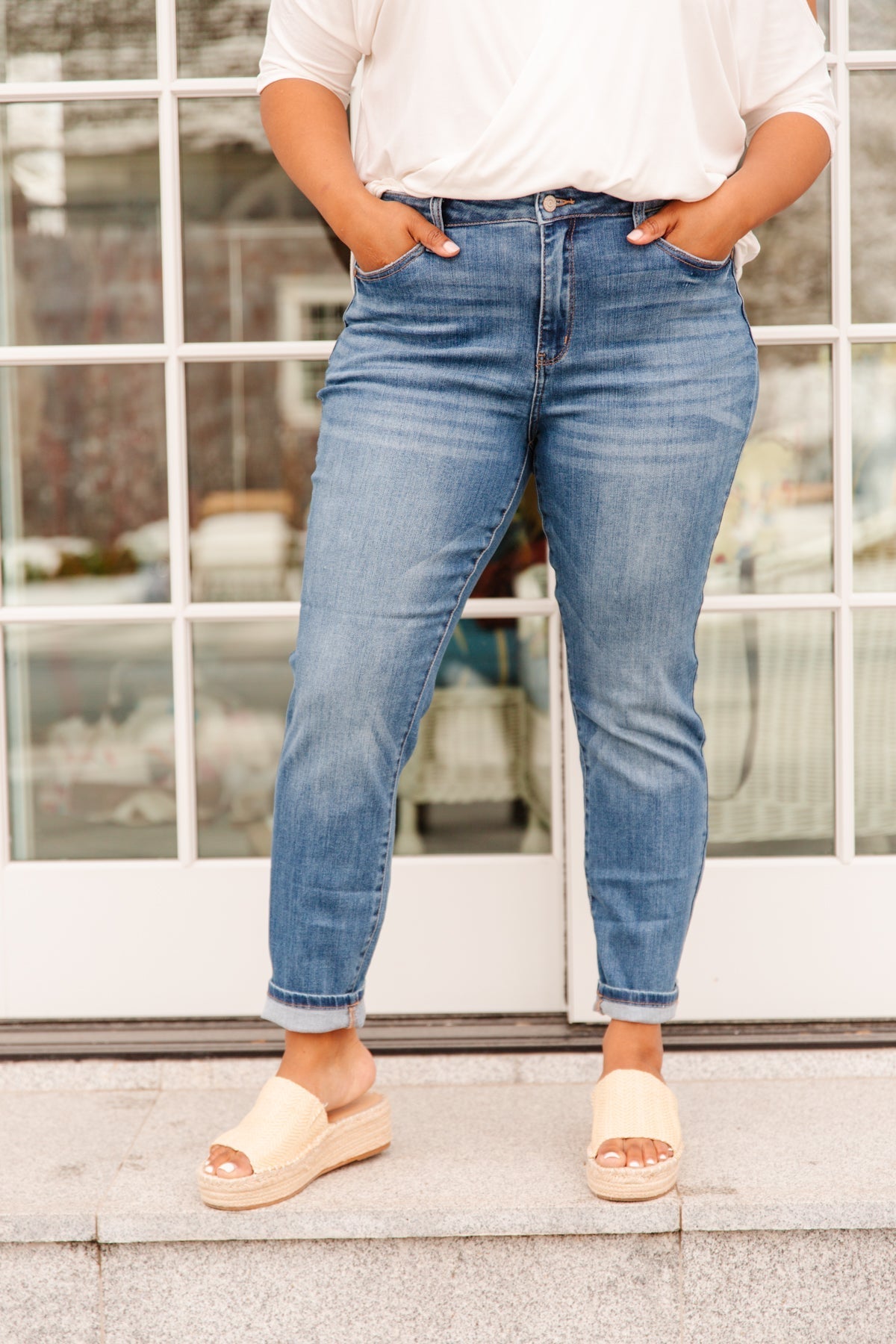 The Real Slim Shady High Waist Slim Fit Judy Blue Jeans