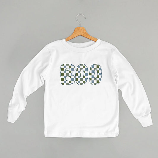 Boo Checkered (Blue & Green) (Kids)