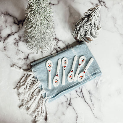 Snowman Edible Spoons
