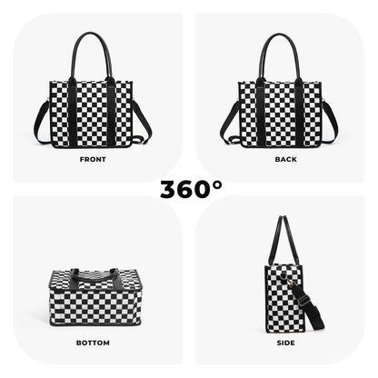Dallas Checkered Tote