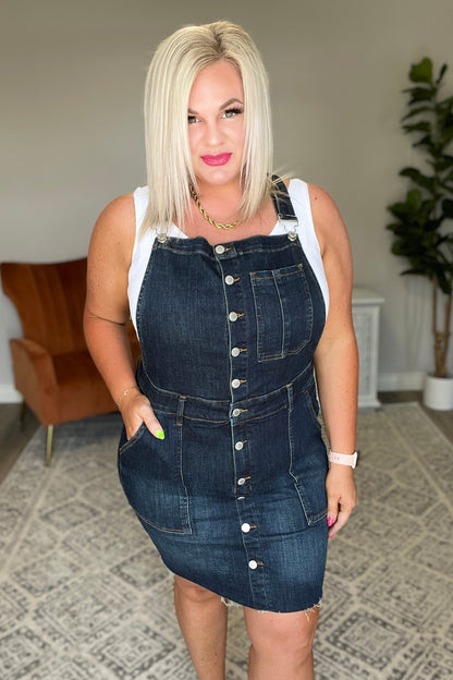 Agnes Denim Overall Dress By Judy Blue