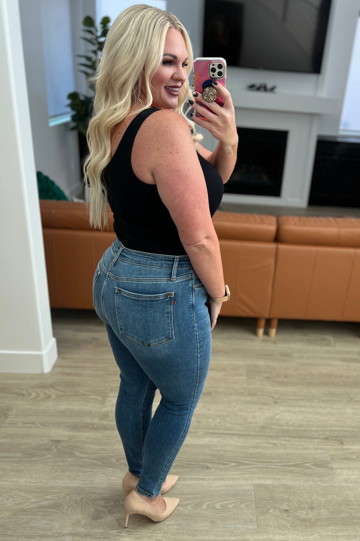 Bryant High Rise Thermal Skinny Jean By Judy Blue