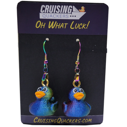Quack Crochet Dangle Duck Earrings