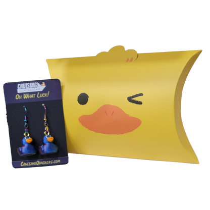 Quack Crochet Dangle Duck Earrings
