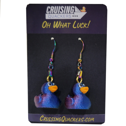 Quack Crochet Dangle Duck Earrings
