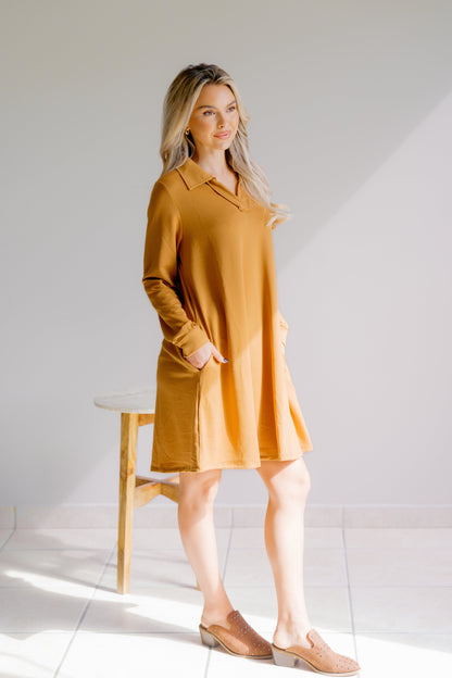 Golden Bloom Dress
