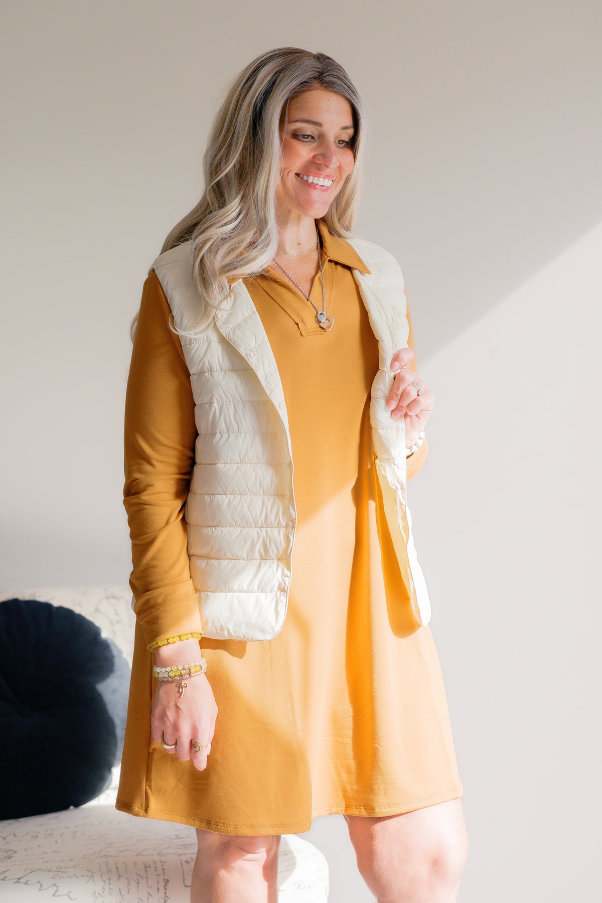 Golden Bloom Dress