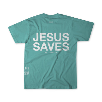 Youth Jesus Saves Seafoam Tee