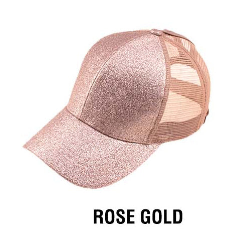 C.C Glitter Messy Bun Hats