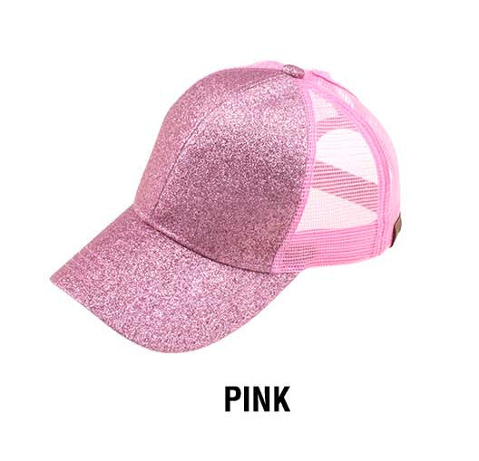 C.C Glitter Messy Bun Hats