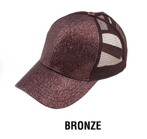 C.C Glitter Messy Bun Hats