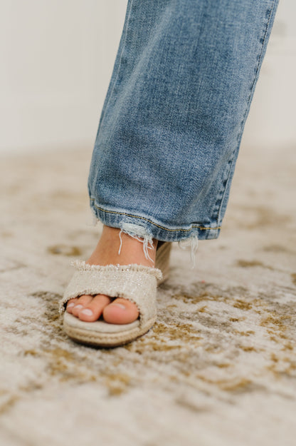 Lorena Mid Rise Vintage Wash Bootcut Jeans