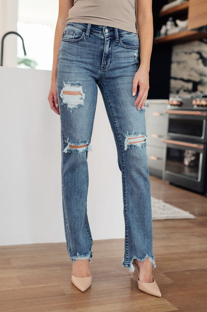 O'Hara Destroyed Judy Blue Straight Jeans