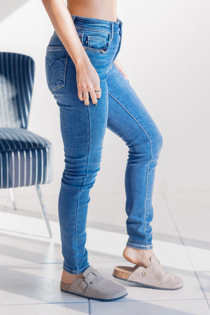 Sapphire Mist Judy Blue Thermal Skinnies