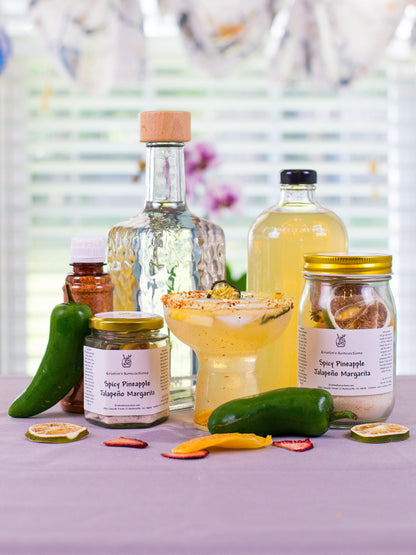 Margarita Cocktail Kit Gift Set – Spicy Jalapeño, Pineapple & Strawberry Mango