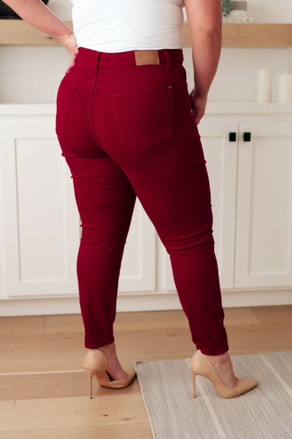 Scarlet High Rise TUMMY CONTROL Skinny Jeans By Judy Blue