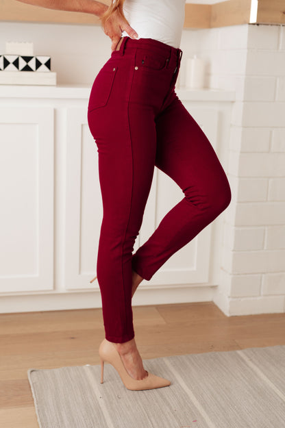 Scarlet High Rise TUMMY CONTROL Skinny Jeans By Judy Blue