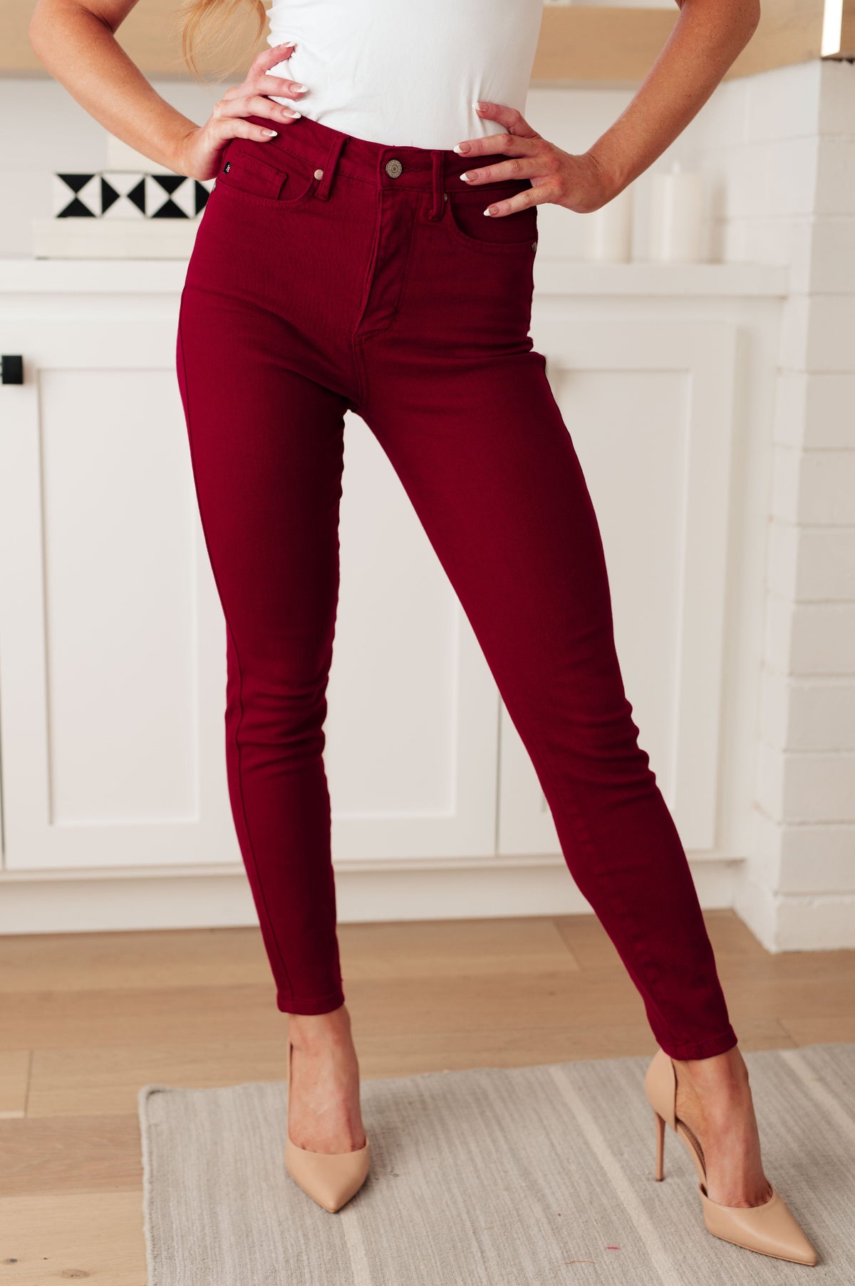 Scarlet High Rise TUMMY CONTROL Skinny Jeans By Judy Blue