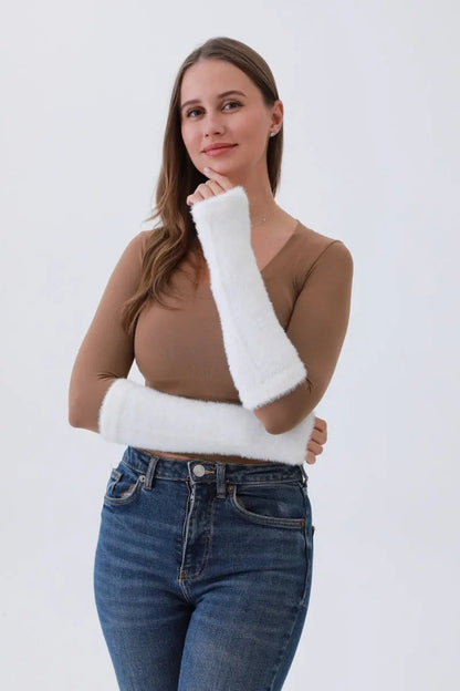 Cozy Ultra-Soft Winter Arm Hand Warmers – Must-Have Cold-Weather Comfort ❄️💖