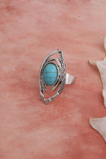 Western Native Adjustable Turquoise Ring💍