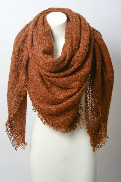 Luxury Mohair Square Scarf – Cozy & Elegant Wrap