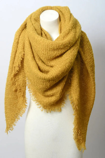 Mohair Square Blanket Scarf