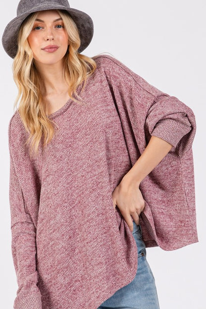 SAGE + FIG Batwing Oversize Top