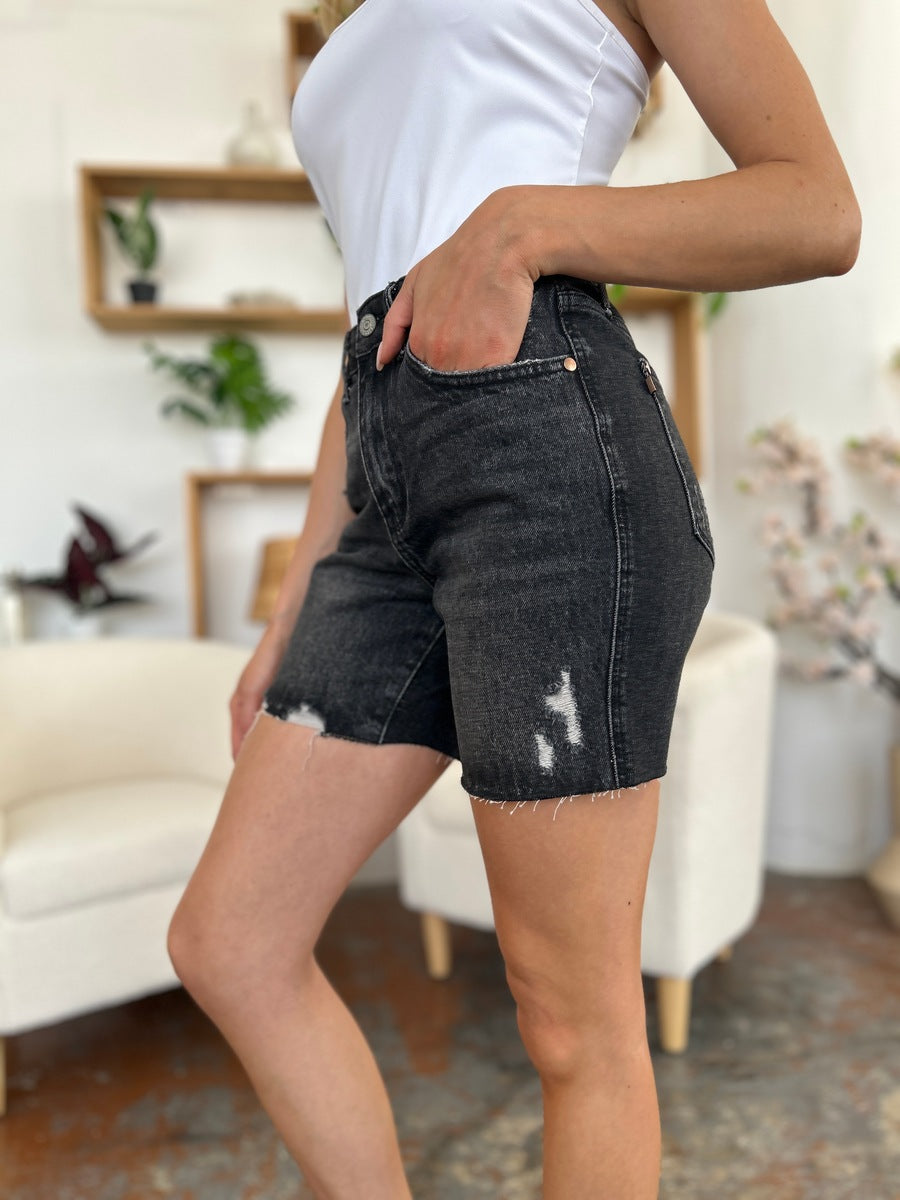 Judy Blue High Waist Rigid Magic Denim Shorts