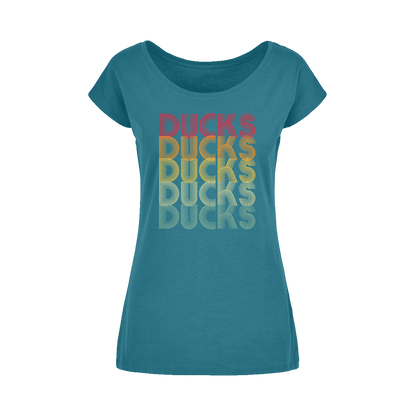 Ducks Ducks Ducks Wide Neck Womens T-Shirt XS-5XL