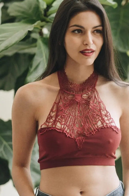 Baroque High Neck Bralette