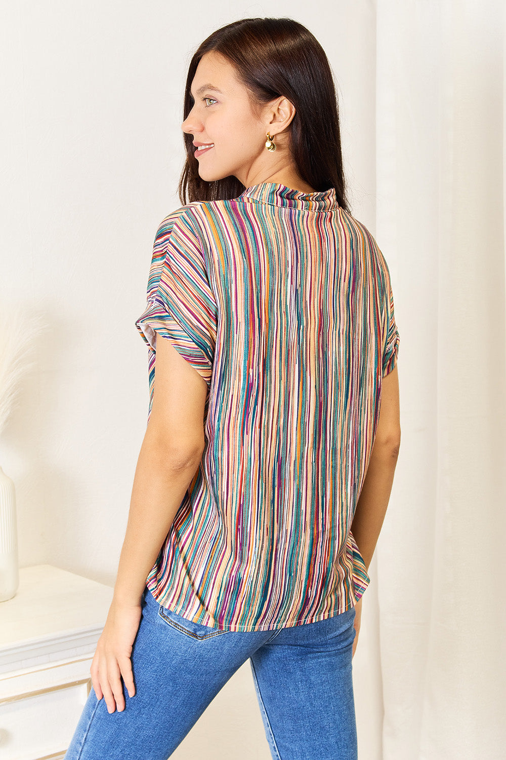 Multicolored Striped Blouse