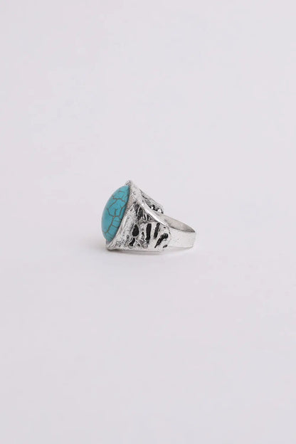 Bohemian Oval Cut Turquoise Ring💍