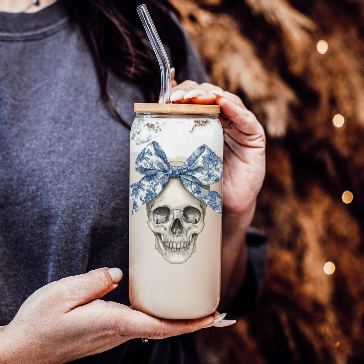 Bow Skull 20oz