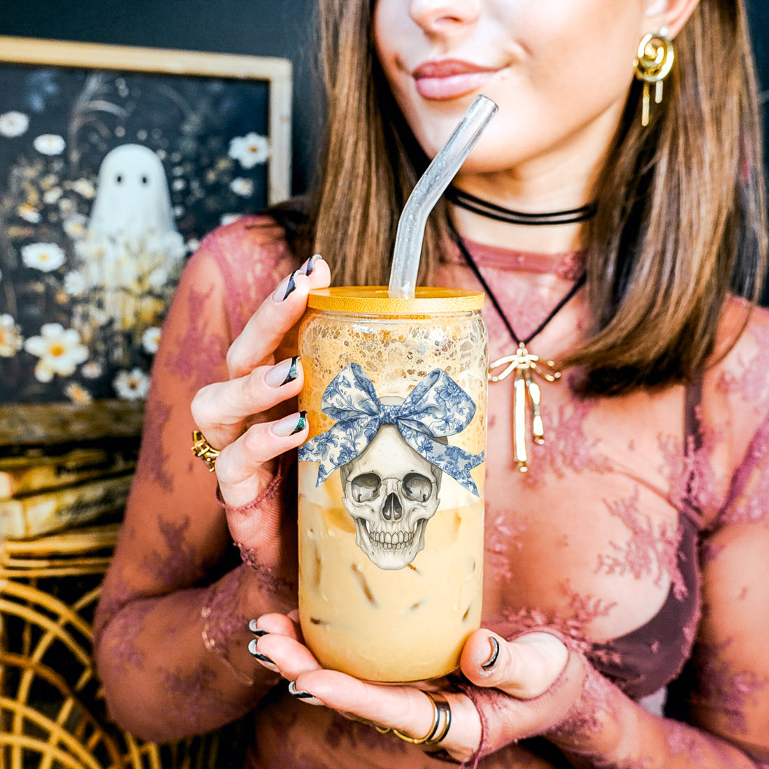 Bow Skull 20oz