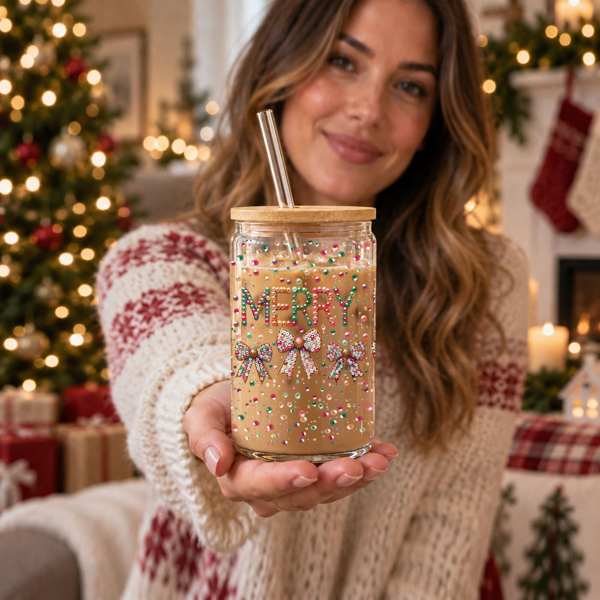 Sequin MERRY 17oz