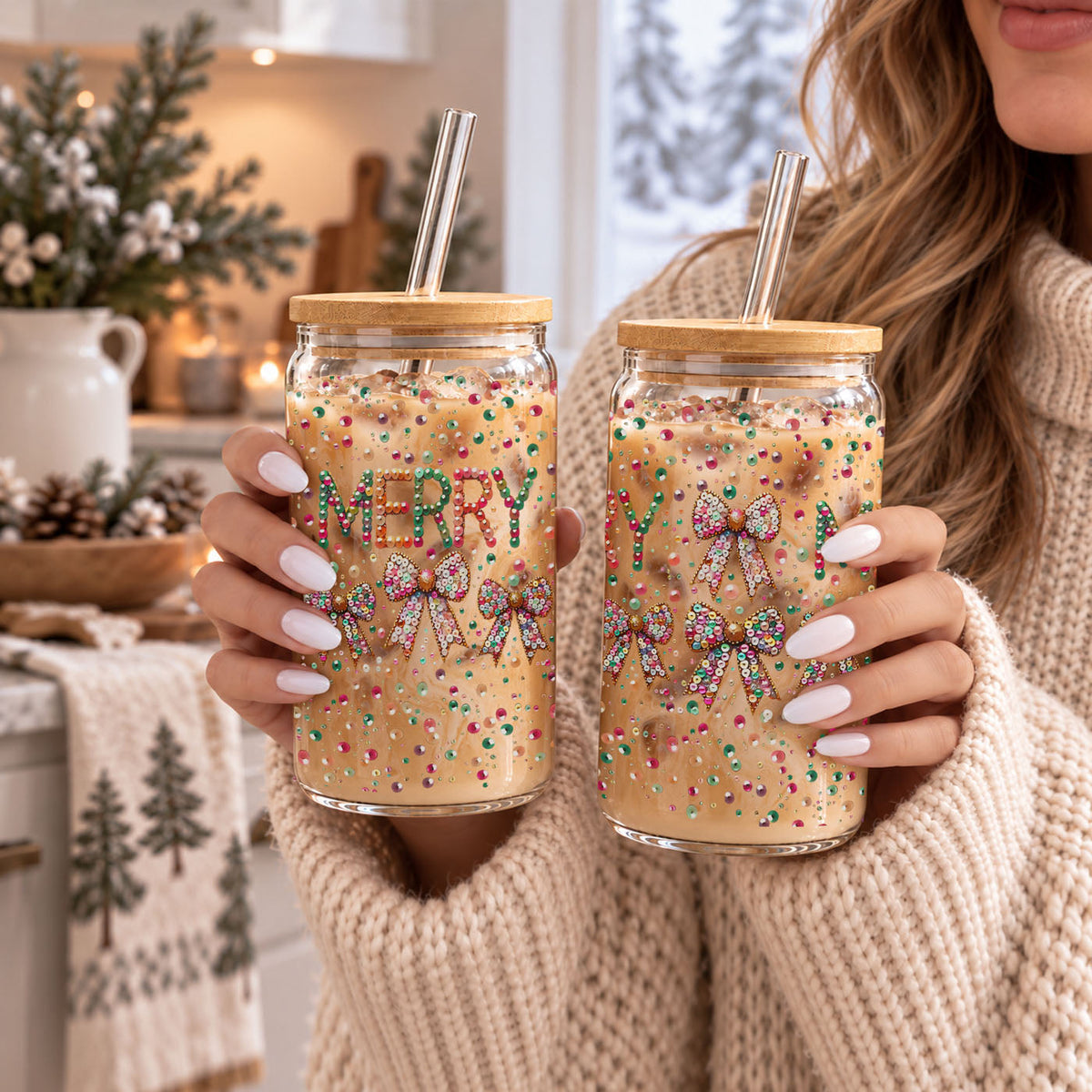Sequin MERRY 17oz