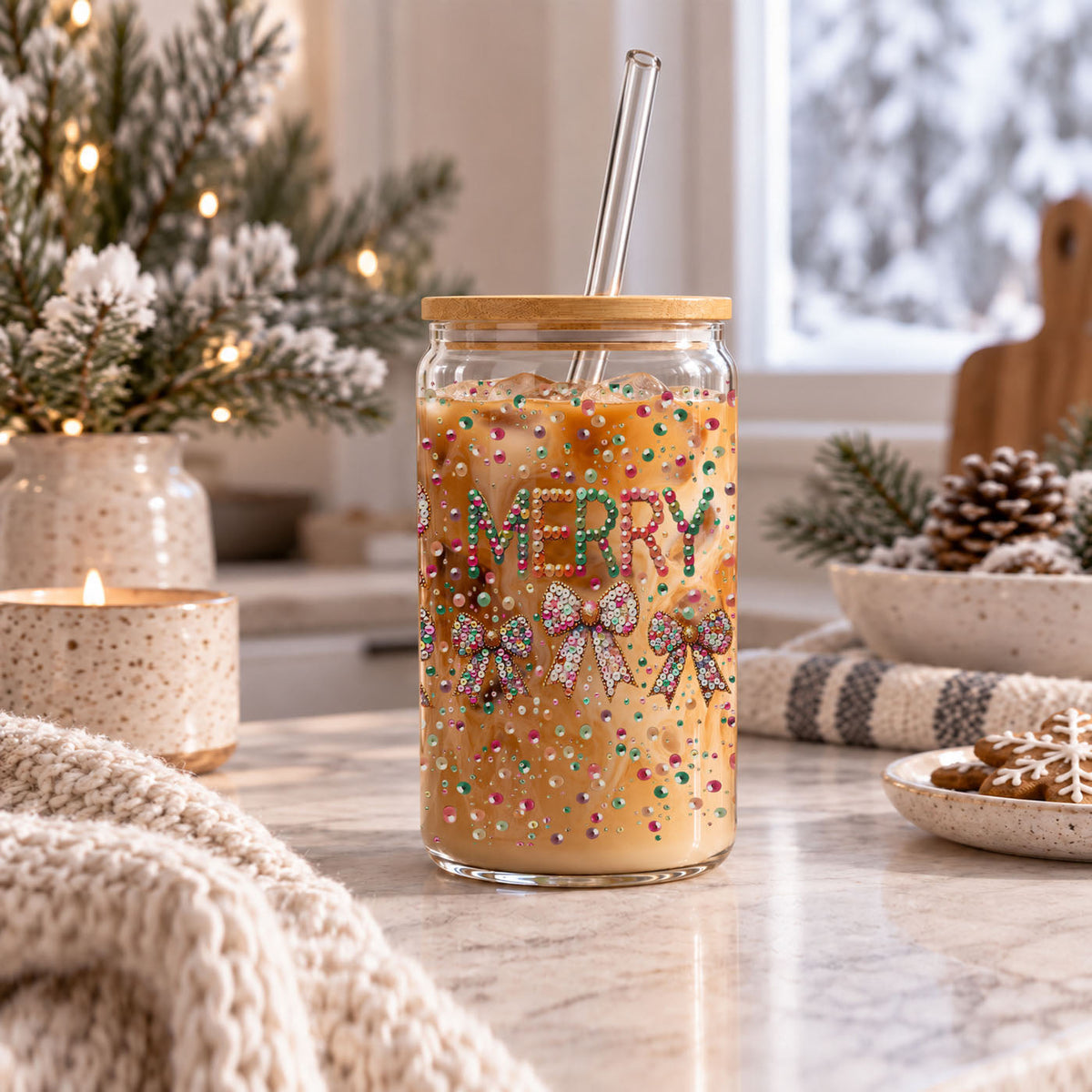Sequin MERRY 17oz