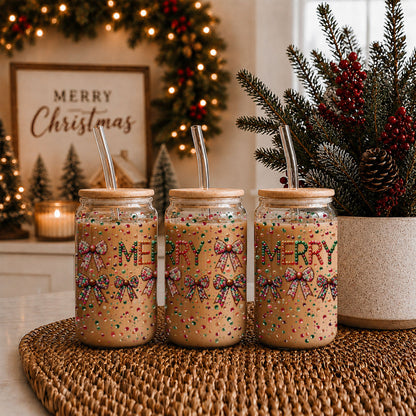 Sequin MERRY 17oz