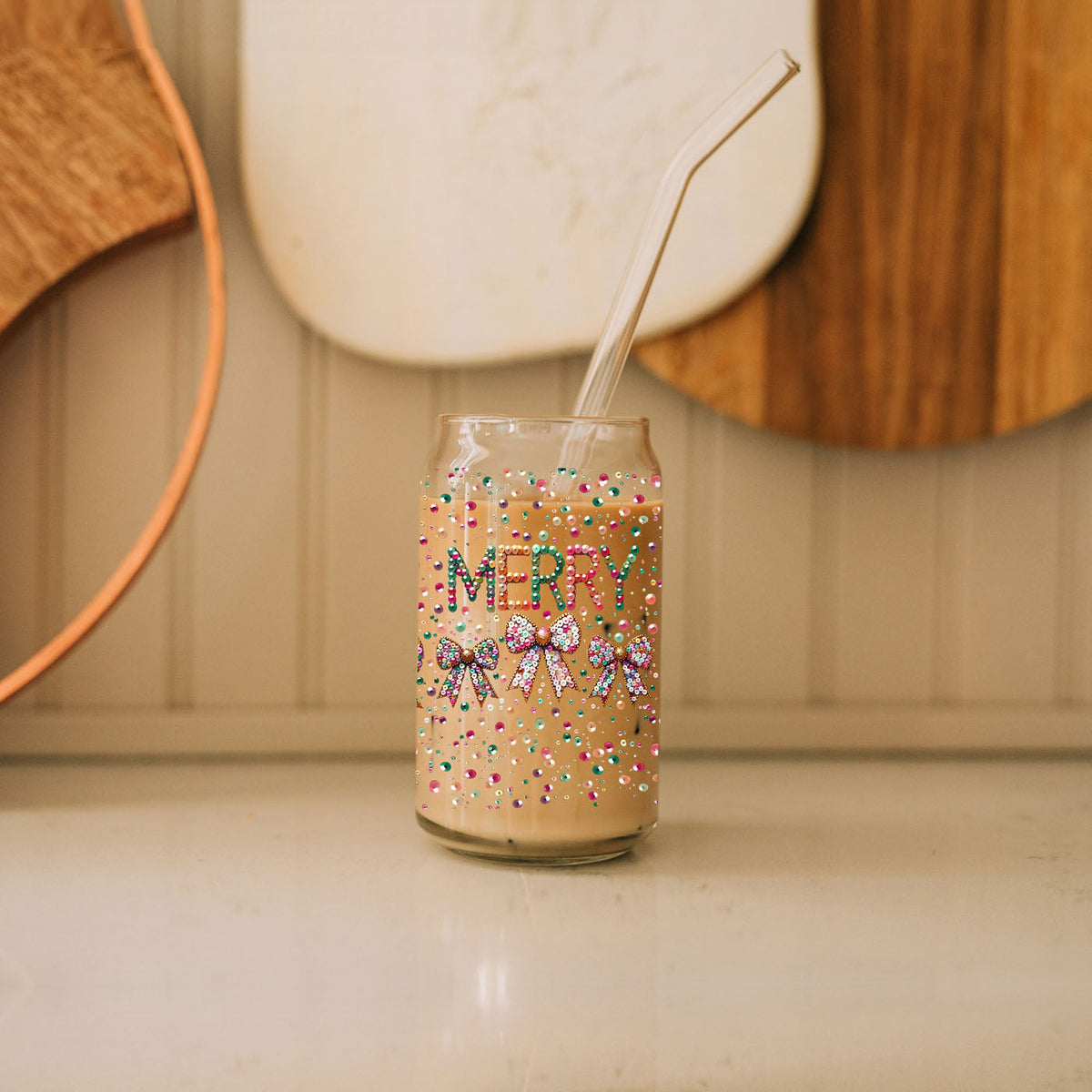 Sequin MERRY 17oz