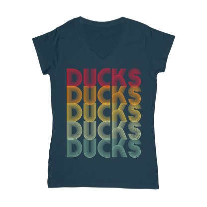 Ducks Ducks Ducks Classic Women's V-Neck T-Shirt