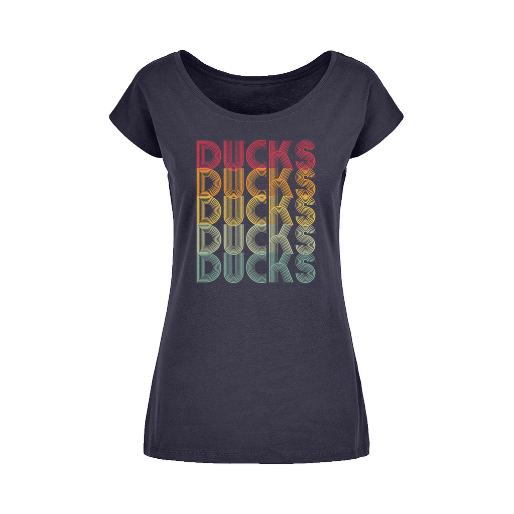 Ducks Ducks Ducks Wide Neck Womens T-Shirt XS-5XL