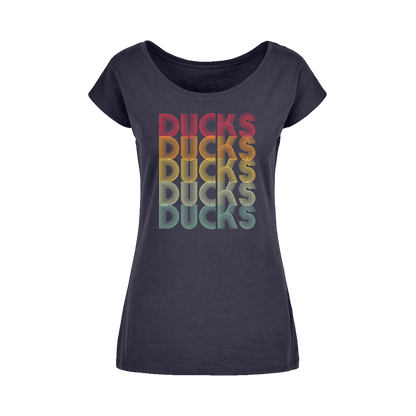 Ducks Ducks Ducks Wide Neck Womens T-Shirt XS-5XL